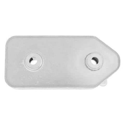 Top Notch Transmission Oil Cooler Kit For VW Beetle Golf Jetta 98 To 05 Keep Your Ride Running Cool And Smooth Without Drama Or Overheating Issues While Cruising The Highway. silver metal plate with two mounting holes