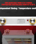 Heavy Duty Stainless Steel Food Dehydrator With Multi Layer Racks Digital adjustable timer and temperature control panel.