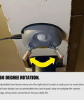 Dual Laser Garage Parking Assist Guide Lock Your Parking Spot Every Time With 360 Degree Adjustable Motion Sensors AC Adapter Auto Shut Off Indicator Light Alignment System For Cars And Suvs overhead view of motion sensor with adjustable laser beams