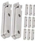Miniature 12Pcs Zinc Alloy 90 Degree Hinges For Jewelry Boxes And Small Chests Wooden Cabinet Hardware For DIY Crafts