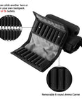 Removable 8 round ammo carrier for Rifle Cheek Riser With Ambidextrous Shell Holder And Molle Pouch, open flap view
