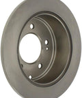 Centric 121.50027 C-Tek rear brake rotor for Kia; metallic gray with hub lug holes