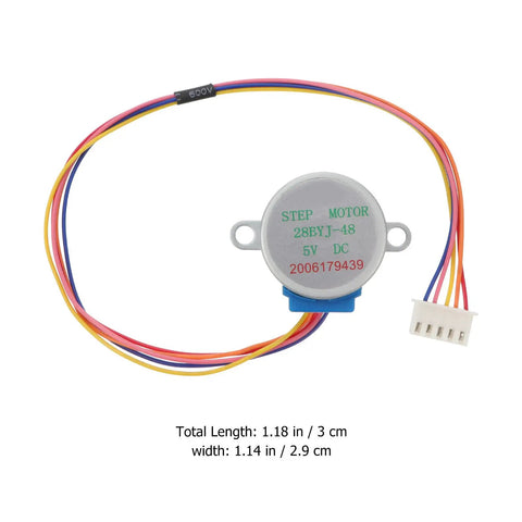 Badass Two Pack Stepper Motors For Cnc Engraving And Milling Machines Easy Install Heat Shrink Wiring, 5V DC, compact design.