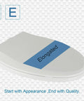 Premium White Elongated Toilet Seat Featuring Silent Slow Close Hinges Crafted From Tough Polypropylene With Zero Wiggle Room Rock Solid Construction