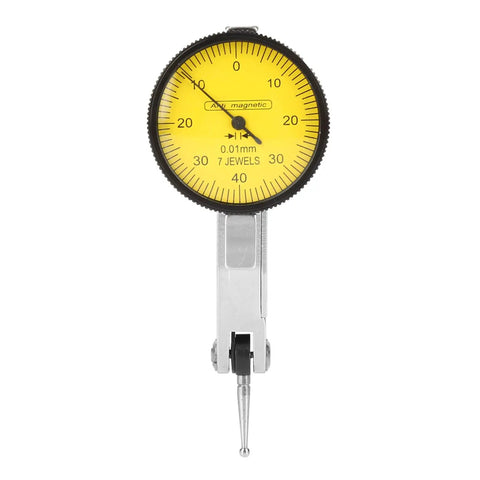 Magnetic Dial Indicator Stand For Test Indicators Flexible Arm Sturdy Base NoScratch Mount Easy Clamp Pro Grade Precision For Engineering Durable Bench Support For Solid Readings, yellow dial gauge