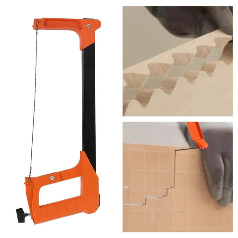 Hacksaw Set With 12 Inch Steel Frame Replaceable Blades And Metal Miter Guide For Metal Wood And PVC Pipes 3 Piece Handsaw Kit