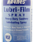 Front view of Food Grade PTFE Lubricant Spray For Metal Surfaces With Protective Film Built Tough Heavy Duty Aerosol NSF Certified.