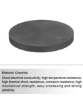 Round Graphite Block Disk Ingot High Purity Graphite Electrode Plate Sheet 100x10mm for Electrolysis and Casting.