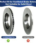 Ventilated and solid brake disc comparison for Adjustable Brake Lathe Silencer Band For Ventilated Rotors Fits AMMCO 6920 FMC 90984