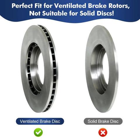 Ventilated and solid brake disc comparison for Adjustable Brake Lathe Silencer Band For Ventilated Rotors Fits AMMCO 6920 FMC 90984