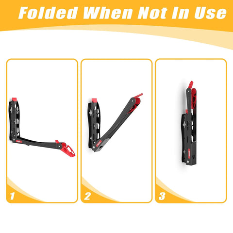 No Sweat Swivel Wall Mount Bicycle Rack With Rock Solid U Shaped Wheel Cradle Hanger Keeps Tires Totally Scratch Free Stress Free Garage Storage Solution For Cyclists