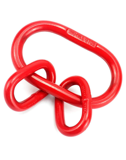 Chain Sling Ring Oblong Master Link Hoist Ring For Lifting Rigging Grade 80 8 Ton 17636 Lb Capacity G80 Steel Red