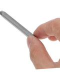 Close-up of a metal punch from Sturdy 37 Piece Metal Letter Punch Set For Card Making And DIY Crafts A To Z And 0 To 9