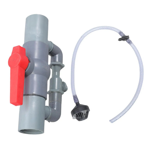 All Purpose Fertilizer Delivery System Kit with adjustable flow tubing connectors and leak proof threaded connectors visible.