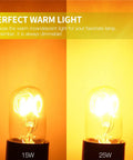 Comparison of 15W and 25W bulbs for Replacement 15 Watt Dimmable E12 Salt Lamp Bulb Warm White 1.9 Inch Fit For Himalayan Salt Lamps And Candle Warmers With Long Lasting Performance Value Pack Of 12