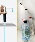 47 Inch Soap Dispenser Extension Tube Kit With Upgraded Metal Check Valve And Anti Leak Gravity Ball Prevents Backflow No More Refills One Durable Tube Fits All Countertops And Built In Sinks, installed in kitchen setup