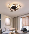 Dope Sleek Modern LED Ceiling Light Flush Mount with Dimmable Acrylic Panel in minimalist living room setting.