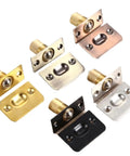 4 Pack Adjustable Ball Catch Latch with screws for closet and cabinet doors, in various colors, easy install hidden mount