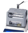 Professional Digital Density Meter For Straight Up Gold Purity Testing And Platinum Jewelry Analysis Rock Solid Lab Grade Assay Checker Tool To Verify Real Deal White Gold Authenticity Fast with clear gray casing.