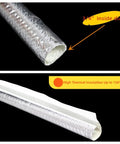 Heavy-Duty Self-Wrap Aluminum Heat Shield Sleeve With Side Entry For Hoses Wiring Harnesses And Cables In Automotive Exhaust, 39 Inch Length