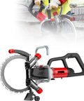 Crush Tough Slab Cutting Jobs This Heavy Duty Electric Ring Saw Packs 8800W Raw Power integrated dust suppressing linkage pump portable wall cutter.