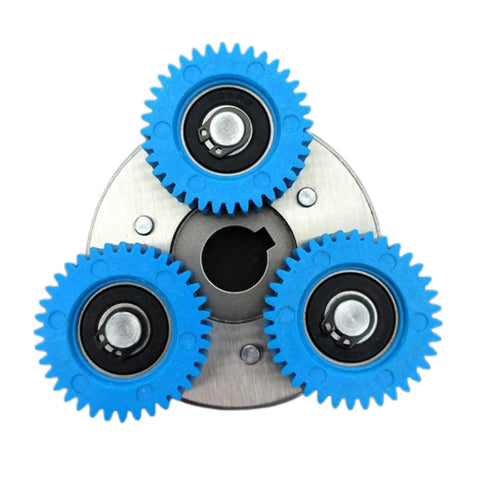 36T Planetary Gear With Clutch Set For Motor Replacement, 36 Teeth Nylon Blue Gear, Outer Diameter 38mm top view