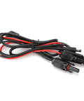 Brass DC5521 Solar Power Cord 300V For Household Appliances Flexible Heavy Duty Cable For Stable Power Transmission Everyday Home Use Plug In Ready Kink Resistant Easy Storage, 0.5m black red