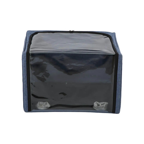 Front view of Pet Nebulization Box For Small Animals, Portable Oxygen Inhalation Chamber For Cats And Dogs, Folding Atomization Box