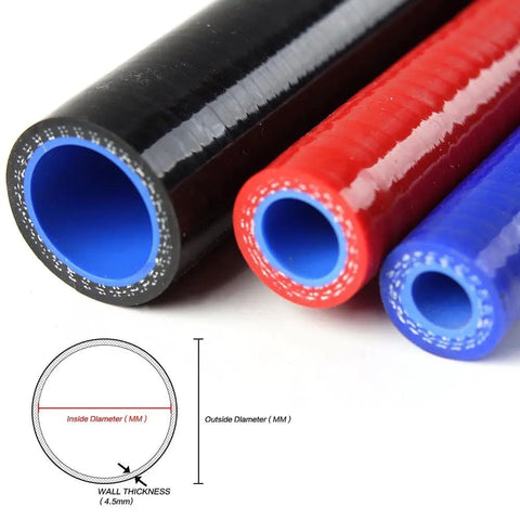 Silicone Radiator Hose for 1989 to 2000 Nissan 300ZX Z32 VG30DET Black with 3 Ply Nylon Reinforcement 4.5mm Thick