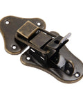 Antique Iron Hasp Lock for Vintage Jewelry Boxes and Furniture Clasp Catch Latch Hardware 95x52mm metal lock