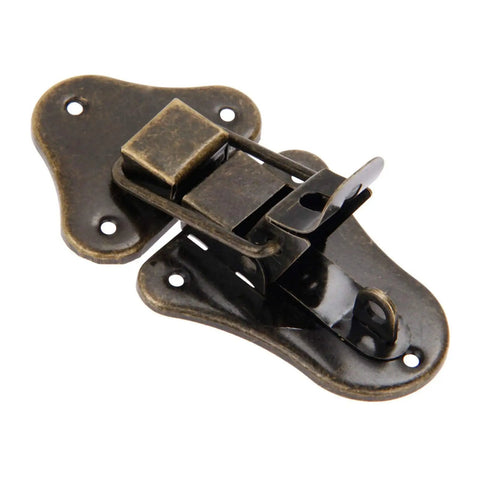 Antique Iron Hasp Lock for Vintage Jewelry Boxes and Furniture Clasp Catch Latch Hardware 95x52mm metal lock