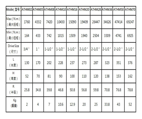 Pro Grade Hydraulic Torque Wrench With Electric Pump Square Drive Alloy Construction Built Tough For Tight Spaces No Sweat Torquing specifications table