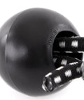 Close-up of Heavy Duty Ball Bungee Cord Set 6 Inch With Nylon Ball Indoor Outdoor Tarp Tie Downs Secure And Organize Gear Black
