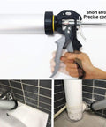 Pro Grade Sausage Caulking Gun For 20 Ounce Sausage Foil Packs Or 10 Ounce Cartridges Aluminum Cartridge 12 To 1 Thrust 600ml Silver