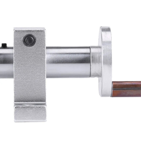 Side view of Double Bearing Live Center For Mini Lathe Machine with Revolving Center showing metal construction and adjustable hole depth