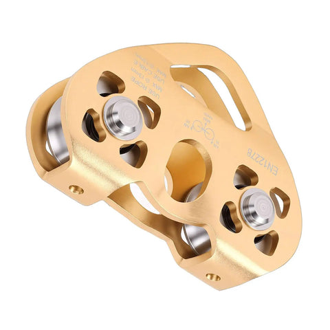 Built Tough Zipline Pulley Twin Trolley System With 30KN Breaking Strength For Safe Climbing And Hauling Backyard Adventure