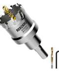 Beefy Heavy Duty TCT Carbide Hole Saw Kit For Metal 1-1/4 Inch 32mm With Titanium-Tipped Teeth Includes 2 Pilot Bits And L-Wrench