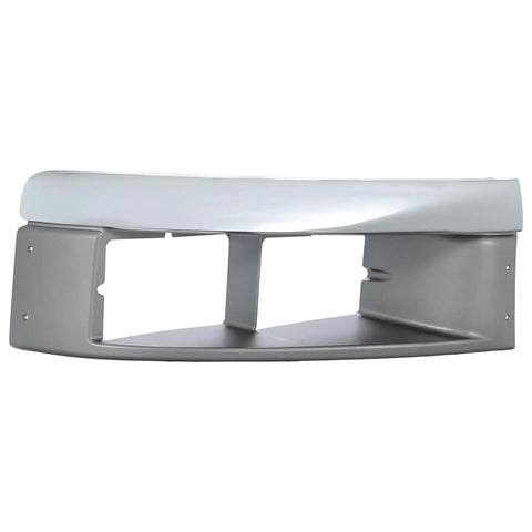 Right Headlight Bezel Replacement for 2004-2009 GMC Topkick C4500 C5500 and Chevy Kodiak C4500 C5500 Passenger Side Silvery Black
