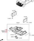 Diagram showing 20Pcs Fender Liner Push Type Retainer Clips Fasteners Set For Hyundai Vehicles including various parts placement.