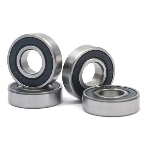 10-pack 6001-2RS deep groove ball bearings, double rubber-sealed, 12x28x8 mm, chromium bearing steel