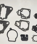 Carburetor Repair Rebuild Kit For Mercury And Mariner 2-Stroke Outboard Engines 10-25HP Part No 1395-8237072 shown with gaskets.