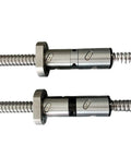 Machined Dfu3205 Roller Ballscrew Customizable Size With Double Ball Nut, showing two units for CNC parts and machining projects.