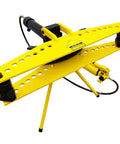 Heavy Duty Manual Hydraulic Pipe Bender With 20 Ton Force Quick Release Tubing Roller for steel and copper, features yellow metal framework.