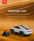 Cyber Off Road Truck Toy Building Set 2 In 1 Transforming Vehicle Kit With ATV And Pickup Car For Kids Aged 6 Plus And Adult Collectors Seeking Dope Durable Creative Building Fun Educational STEM Play, rear view