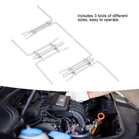 Three Piece Universal Hydraulic Cylinder Piston Rod Seal U Cup Installation Tool Kit Pro Grade Premium Steel Construction Set