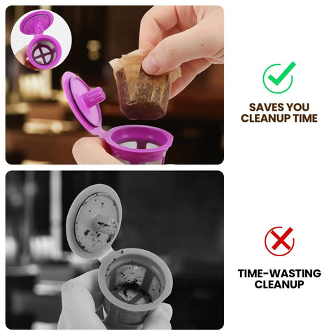 360 Count Disposable K Cup Filters For Keurig 1.0 And 2.0 Single Serve Brewers White Coffee Filter Paper In Use