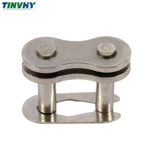 60 Pitch Heavy Duty 10 Foot Roller Chain Kit With Connecting Links Perfect For Grain And Oil Processing Mill Machines Plus Wood Saw And Cement Production Equipment For Smooth Power Transmission connecting link close-up