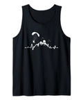 Heartbeat Powered Paragliding Paramotor Tank Top For Paraglider Enthusiasts Dope Lightweight Sleeveless Tee In Black With Classic Fit And Durable Double Needle Hem