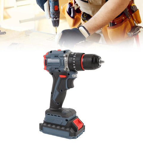 No Sweat Brushless Cordless Drill Kit Delivering 1500 RPM Speed And 45 Nm Torque With 25 Precision Adjustments, side view