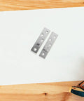 2 Pack 360 Degree Rotating Door Hinges For 20 To 40mm Doors, Heavy Duty Hidden Pivot, on white surface, wooden background